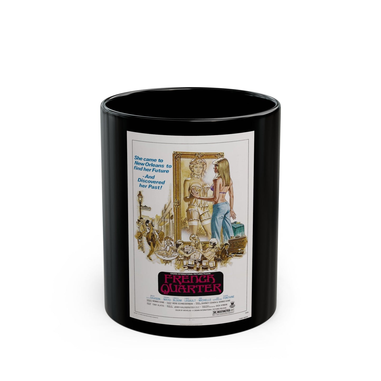 FRENCH QUARTER 1978 Movie Poster - Black Coffee Mug-11oz-The Sticker Space