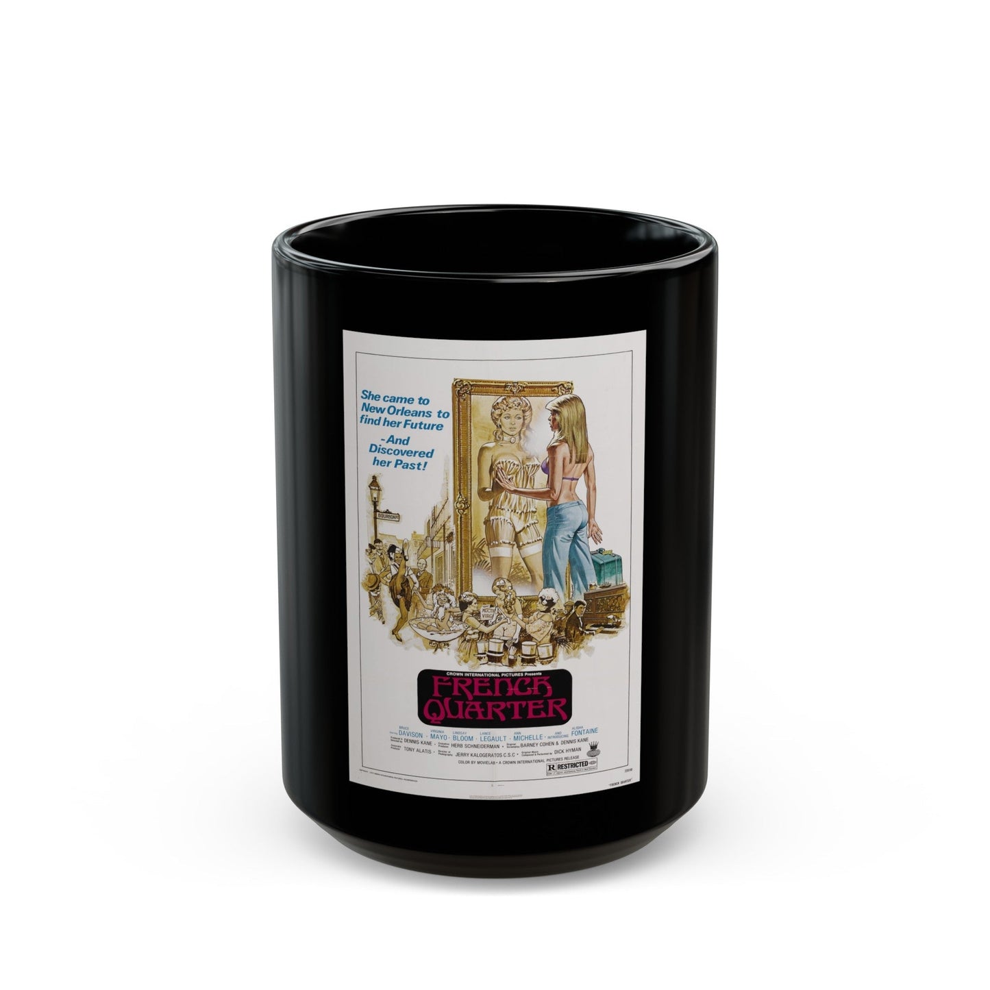 FRENCH QUARTER 1978 Movie Poster - Black Coffee Mug-15oz-The Sticker Space