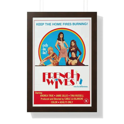 FRENCH WIVES 1979 - Framed Movie Poster - The Sticker Space