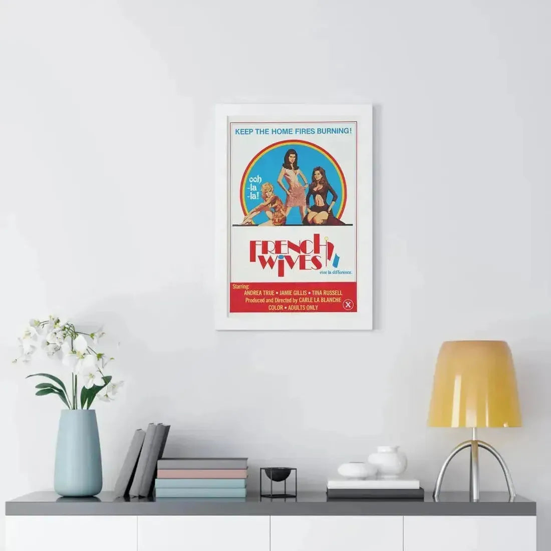 FRENCH WIVES 1979 - Framed Movie Poster - The Sticker Space