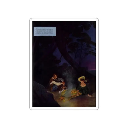 Frenchman's Creek (Pt. 2), Ladies' Home Journal, November 1941 (Magazine Illustration) STICKER Vinyl Die-Cut Decal White Die-Cut 2 Inch - The Sticker Space