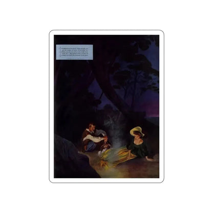 Frenchman's Creek (Pt. 2), Ladies' Home Journal, November 1941 (Magazine Illustration) STICKER Vinyl Die-Cut Decal White Die-Cut 6 Inch - The Sticker Space