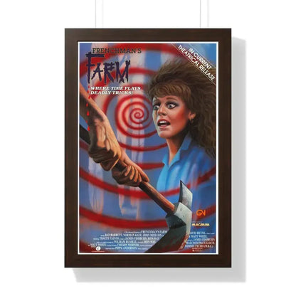 FRENCHMAN'S FARM 1987 - Framed Movie Poster 16″ x 24″ Walnut - The Sticker Space