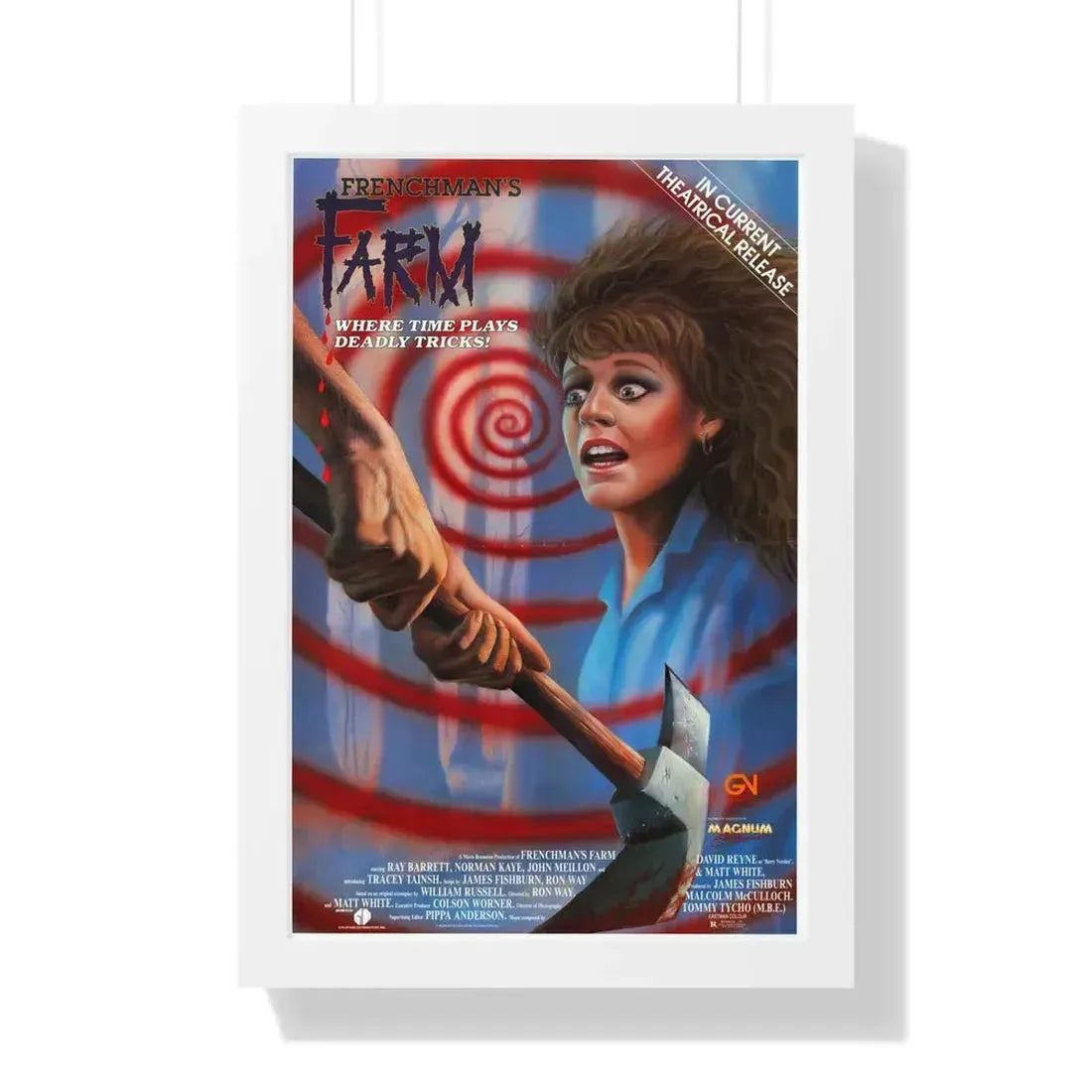 FRENCHMAN'S FARM 1987 - Framed Movie Poster 16″ x 24″ White - The Sticker Space