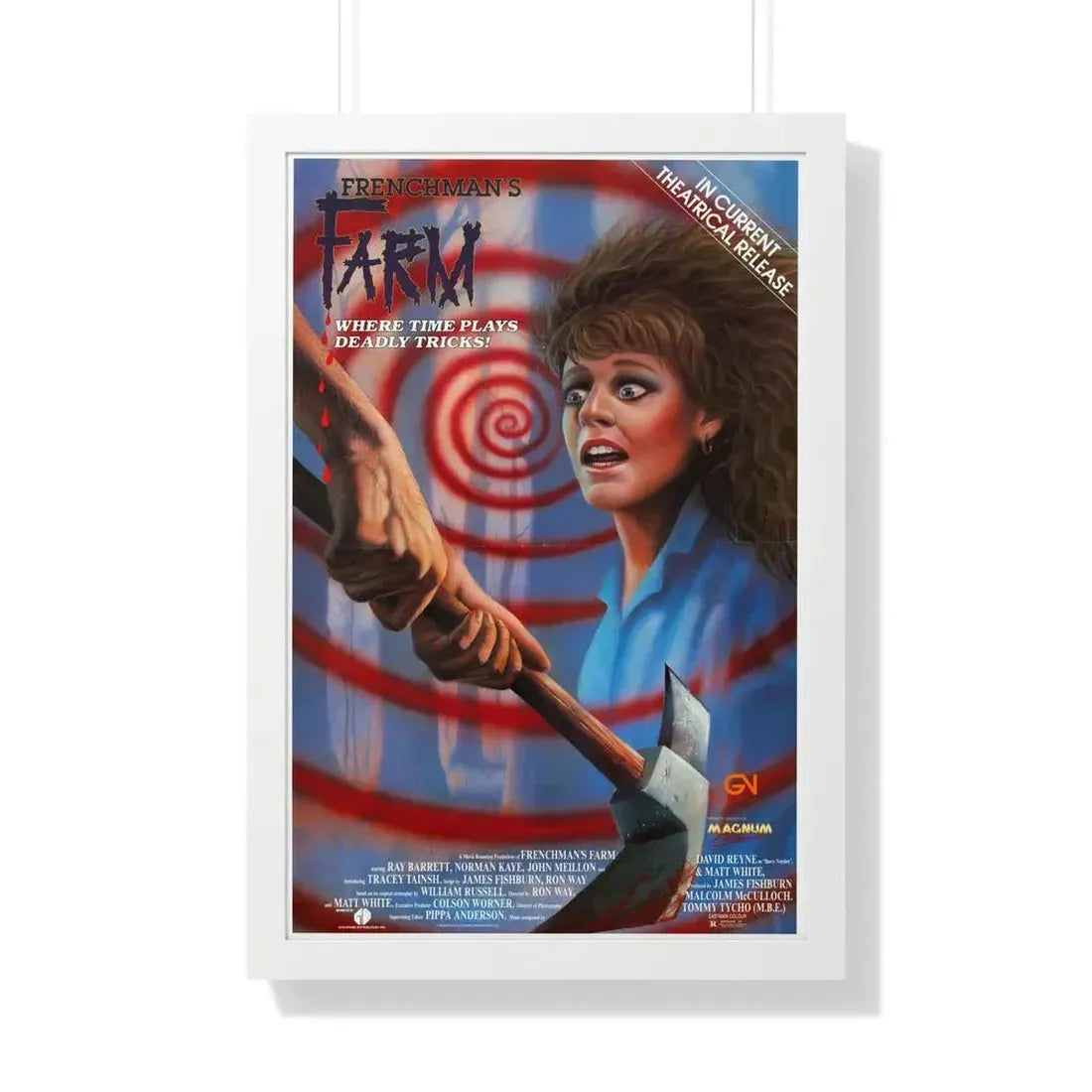 FRENCHMAN'S FARM 1987 - Framed Movie Poster 20" x 30" White - The Sticker Space