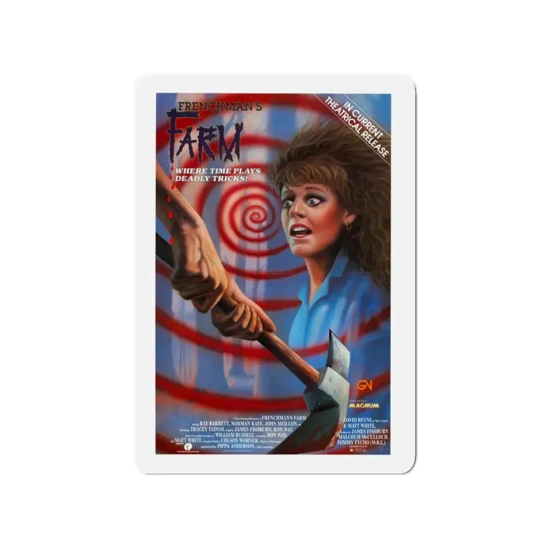 FRENCHMAN'S FARM 1987 Movie Poster - Refrigerator Magnet 3 Inch - The Sticker Space