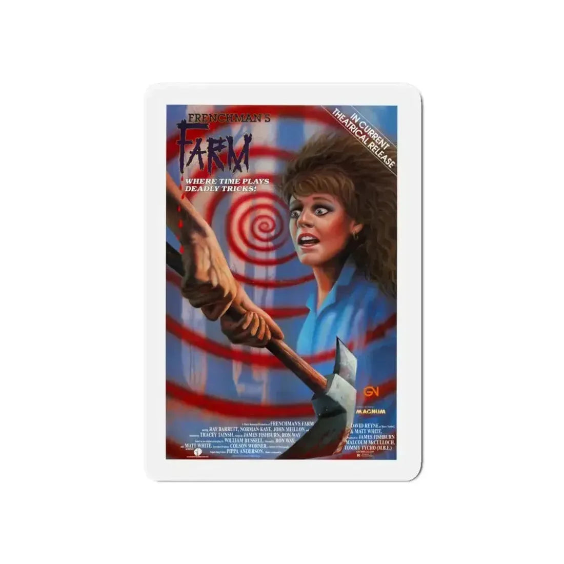 FRENCHMAN'S FARM 1987 Movie Poster - Refrigerator Magnet - The Sticker Space