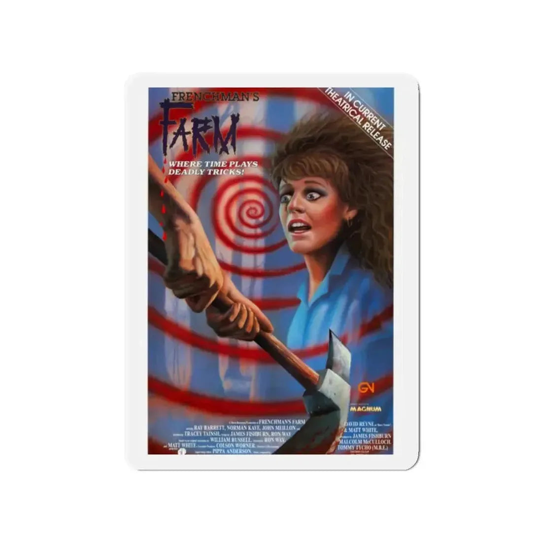 FRENCHMAN'S FARM 1987 Movie Poster - Refrigerator Magnet - The Sticker Space