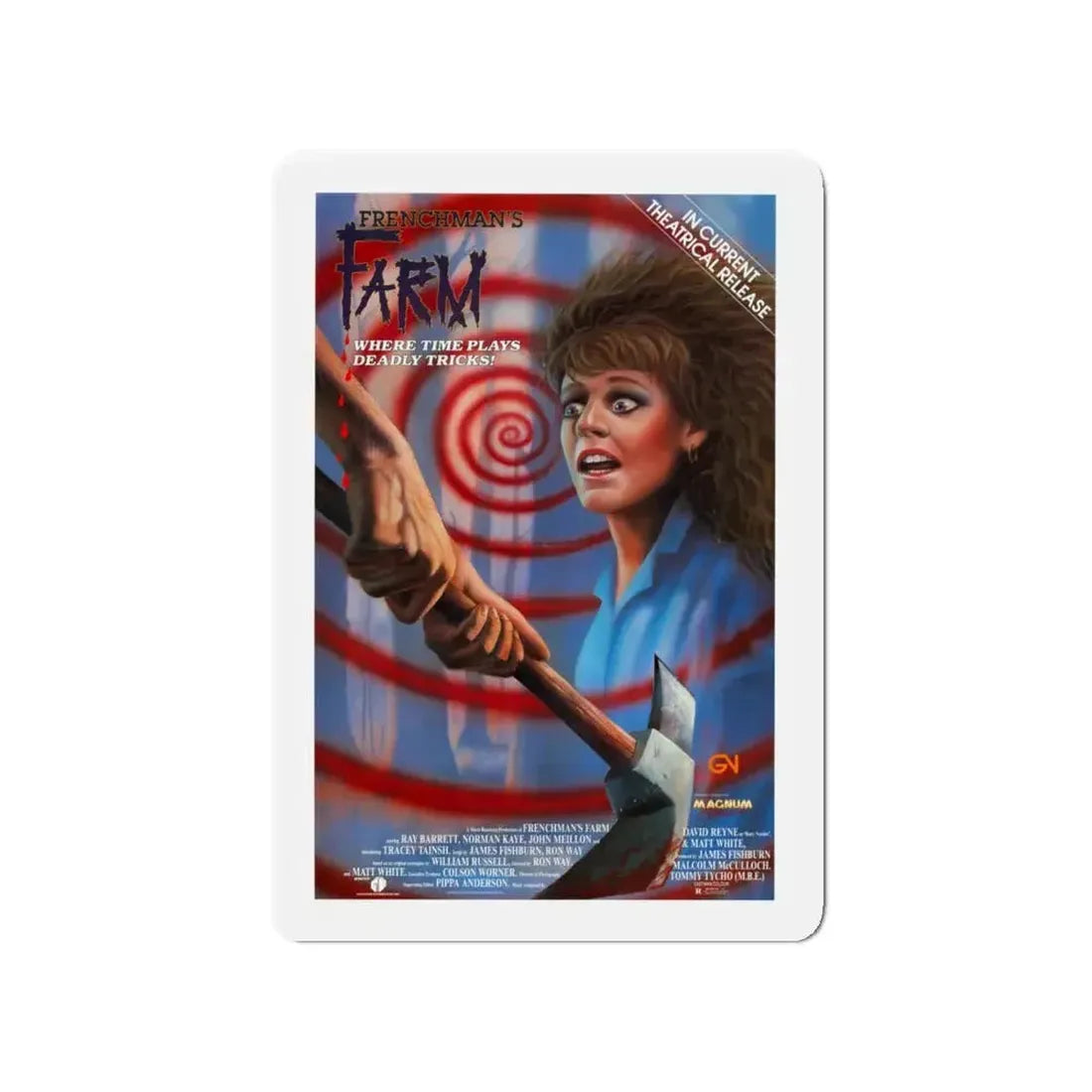 FRENCHMAN'S FARM 1987 Movie Poster - Refrigerator Magnet - The Sticker Space