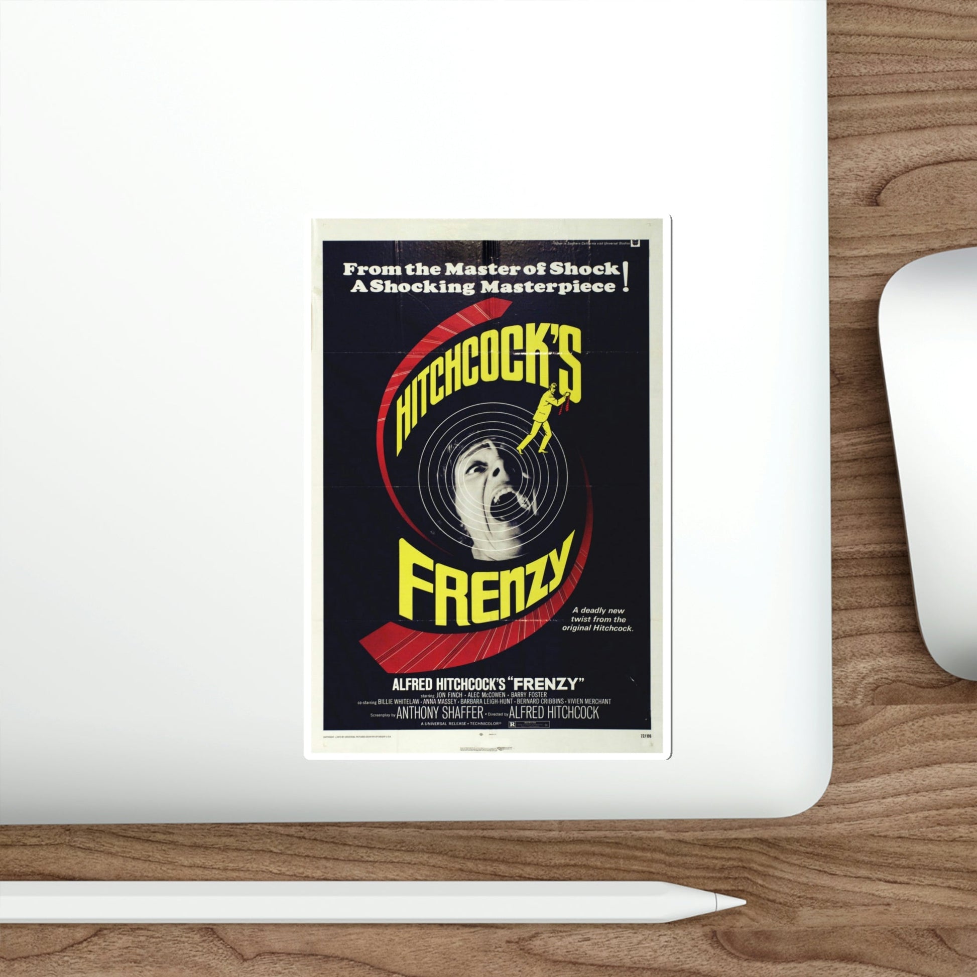 Frenzy 1972 Movie Poster STICKER Vinyl Die-Cut Decal-The Sticker Space