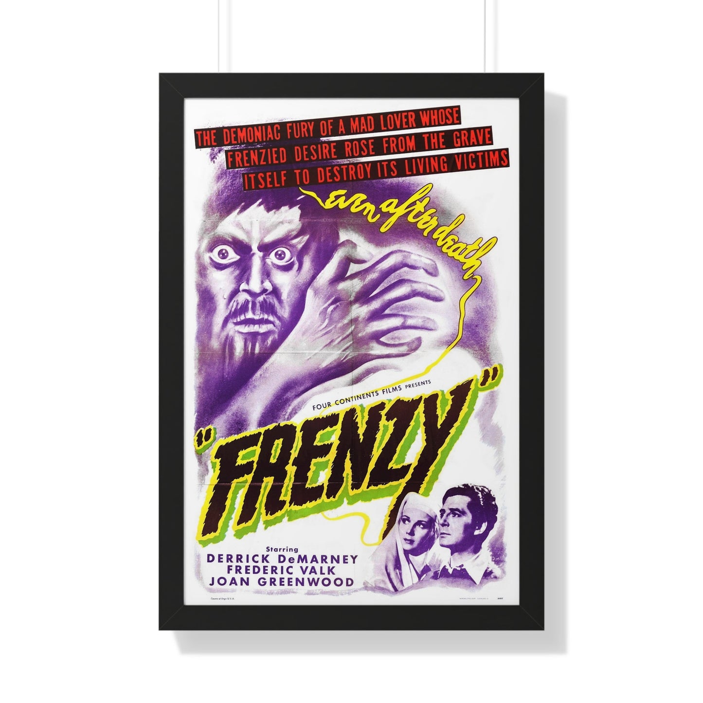 FRENZY (LATIN QUARTER) 1945 - Framed Movie Poster-20" x 30"-The Sticker Space