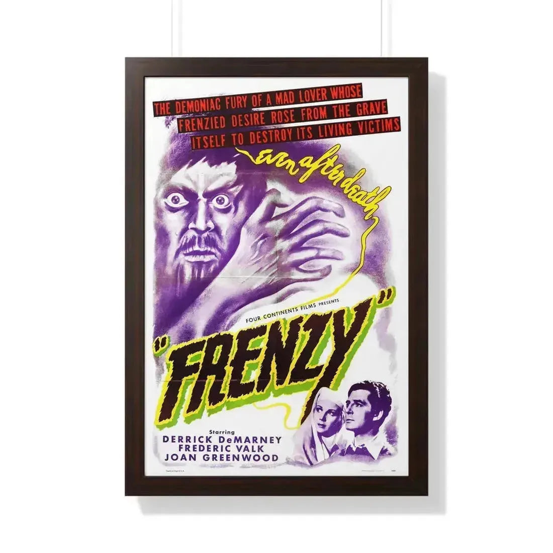 FRENZY (LATIN QUARTER) 1945 - Framed Movie Poster 20" x 30" Walnut - The Sticker Space