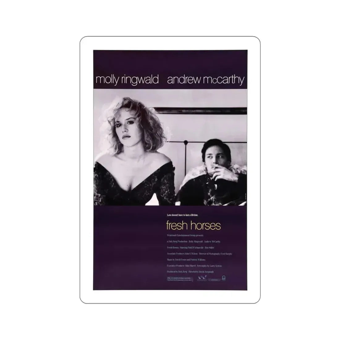 Fresh Horses 1988 Movie Poster STICKER Vinyl Die-Cut Decal 6 Inch - The Sticker Space