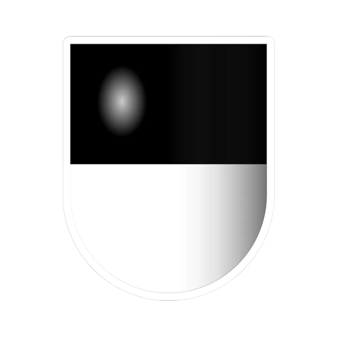 Fribourg-coat of arms 3d (Switzerland) (Coat of Arms) STICKER Vinyl Kiss-Cut Decal 3 Inch White - The Sticker Space