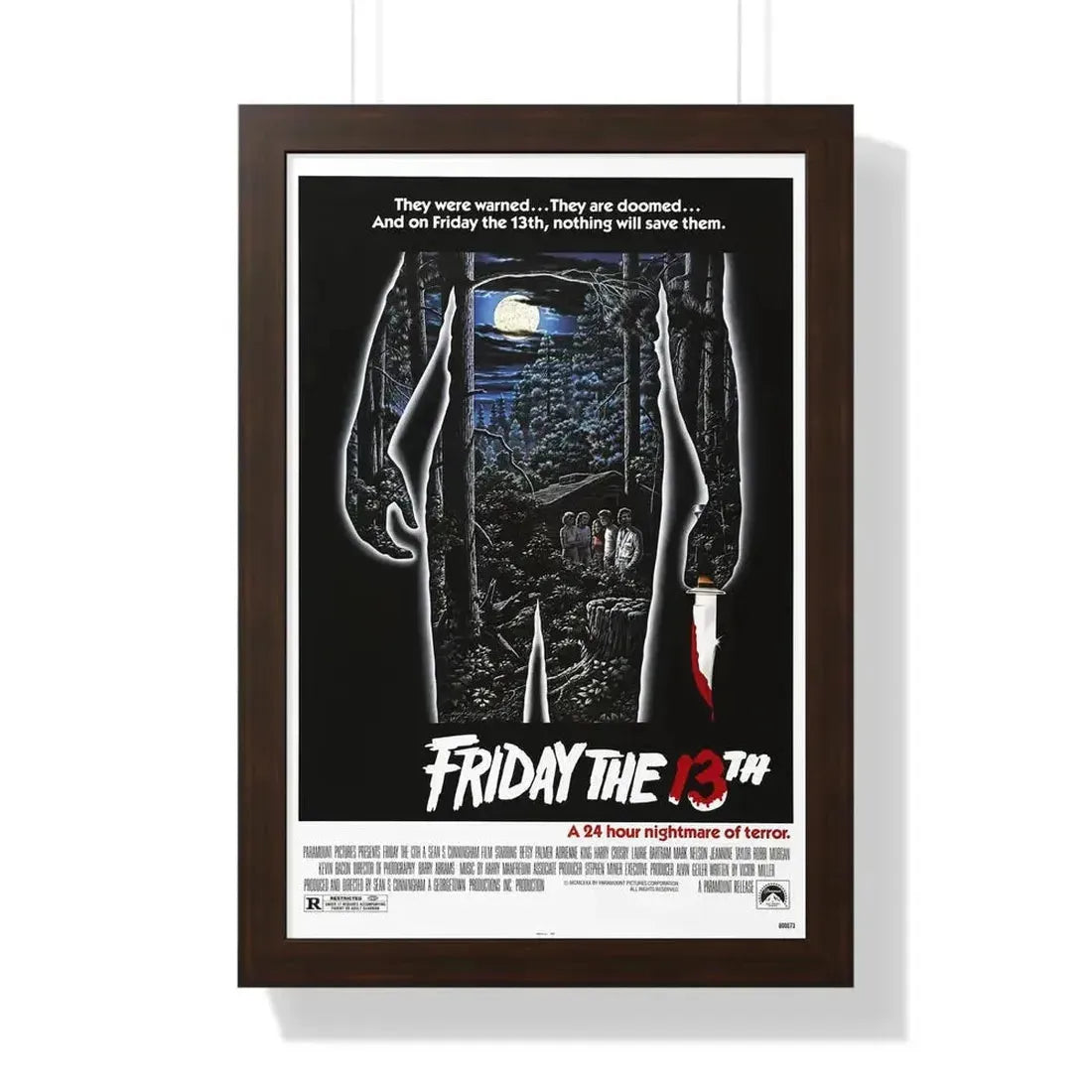 FRIDAY THE 13TH 1980 - Framed Movie Poster - The Sticker Space