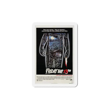 Friday the 13th 1980 Movie Poster Refrigerator Magnet 5 Inch - The Sticker Space