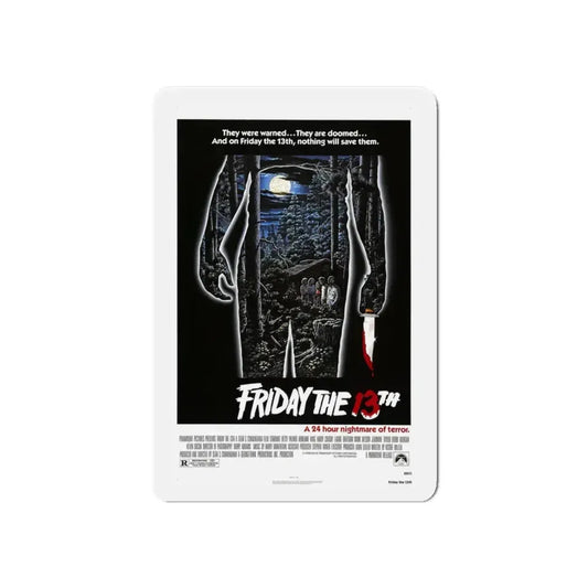 FRIDAY THE 13TH 1980 Movie Poster - Refrigerator Magnet 6 Inch - The Sticker Space