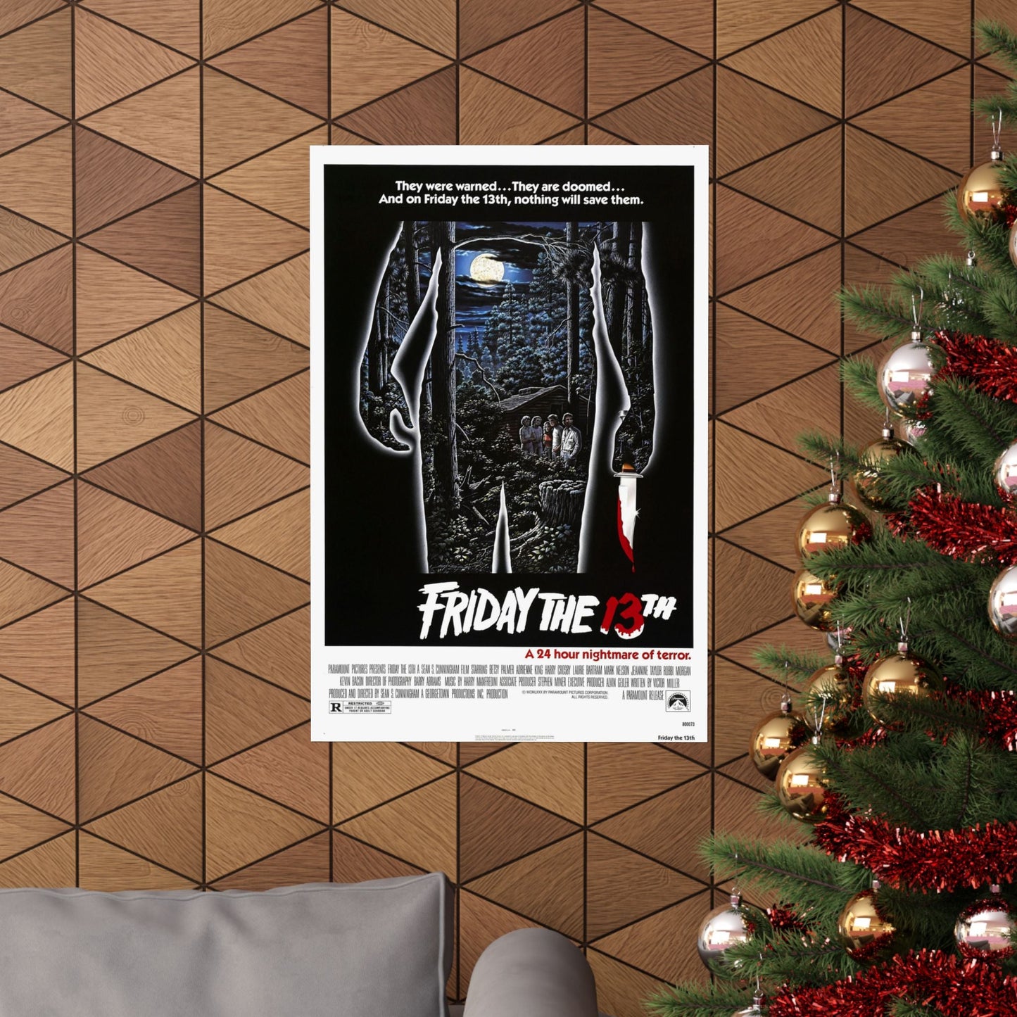 FRIDAY THE 13TH 1980 - Paper Movie Poster-The Sticker Space