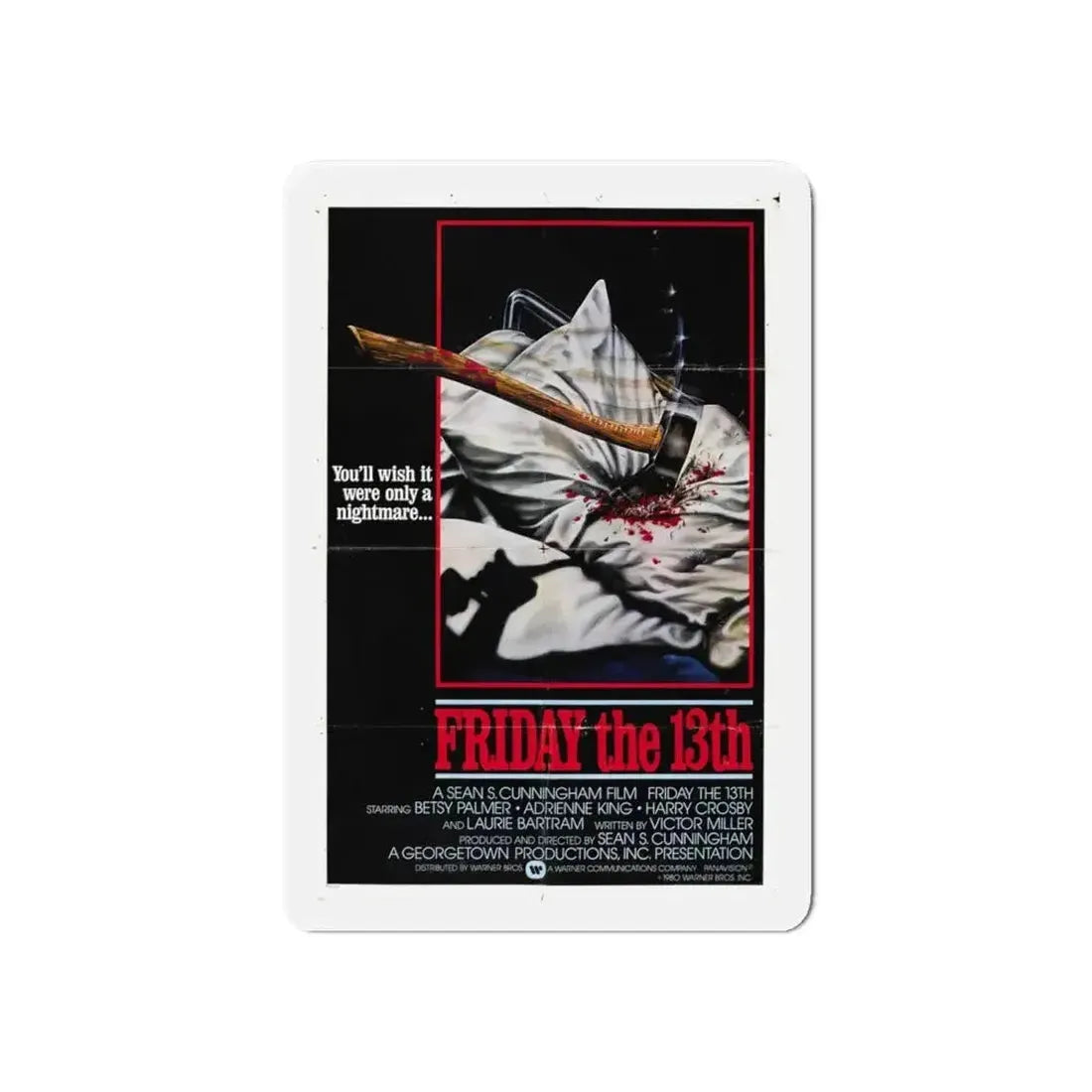 FRIDAY THE 13TH (2) 1980 Movie Poster - Refrigerator Magnet - The Sticker Space
