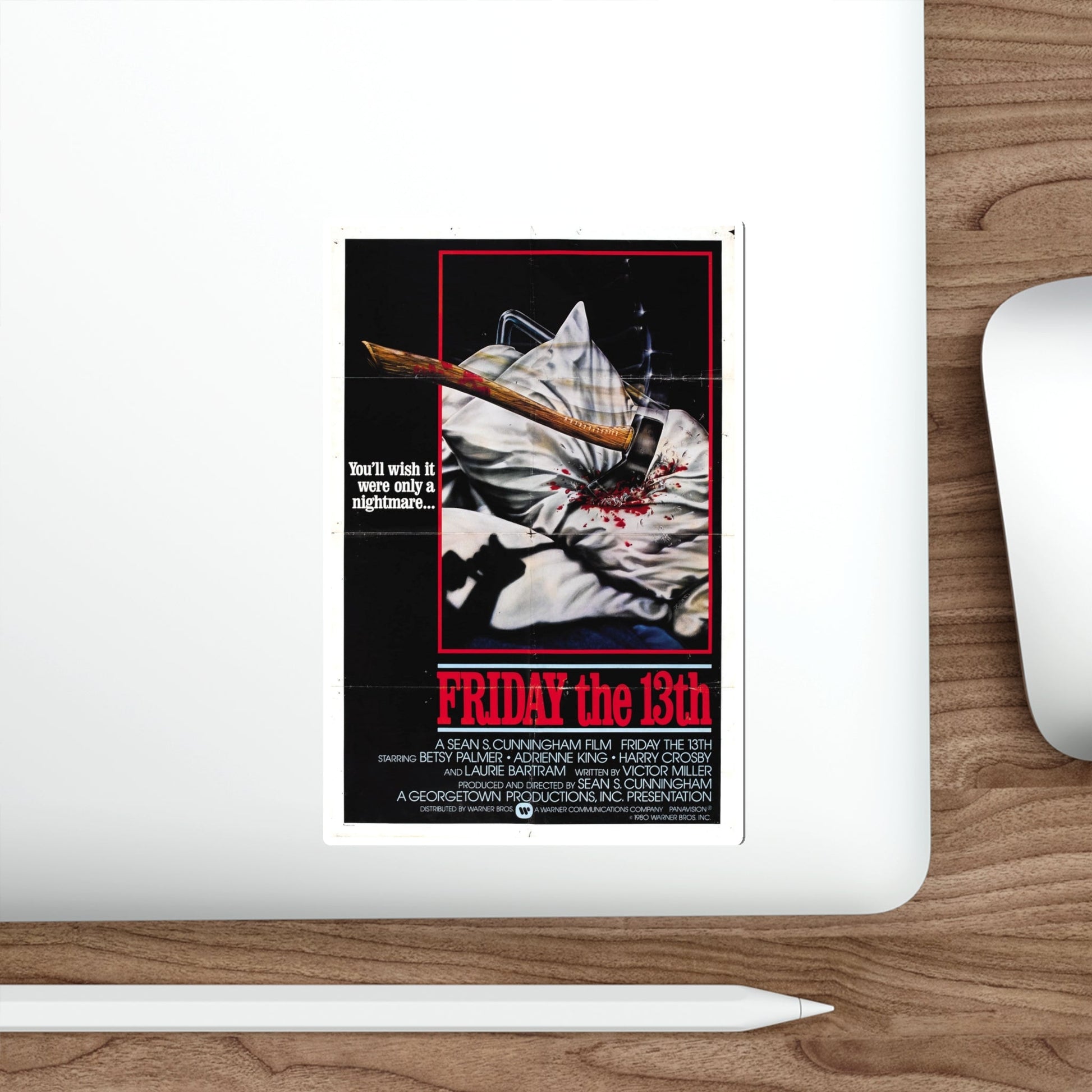 FRIDAY THE 13TH (2) 1980 Movie Poster STICKER Vinyl Die-Cut Decal-The Sticker Space