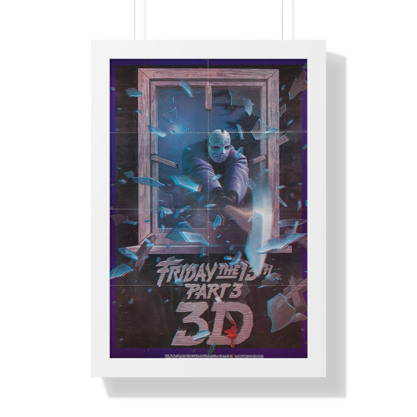 FRIDAY THE 13TH 3-D 1982 - Framed Movie Poster-16″ x 24″-The Sticker Space