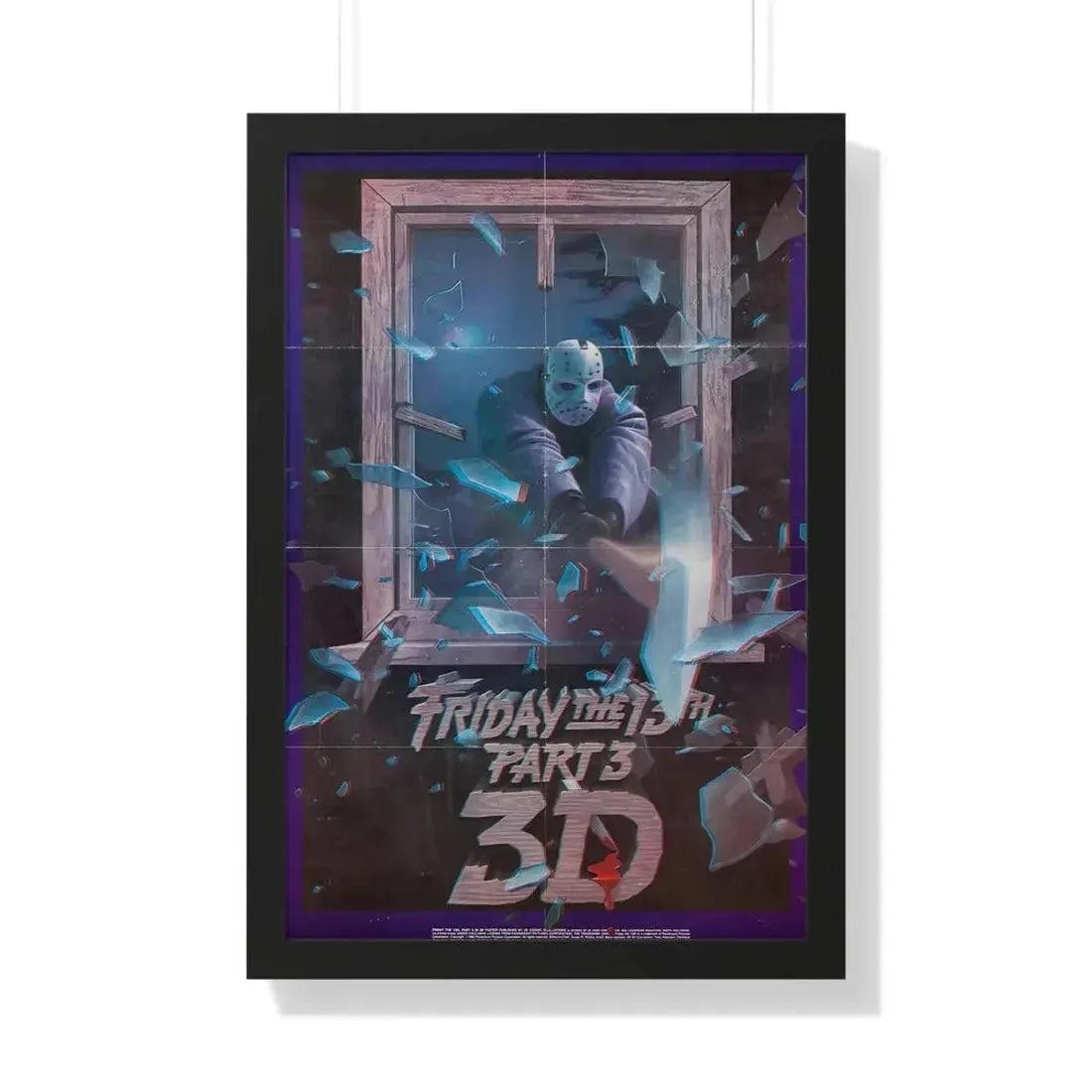 FRIDAY THE 13TH 3-D 1982 - Framed Movie Poster - The Sticker Space