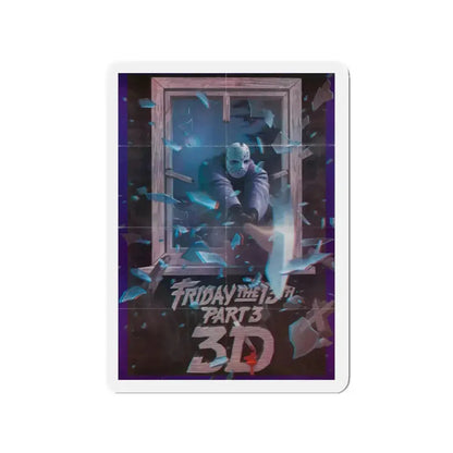 FRIDAY THE 13TH 3-D 1982 Movie Poster - Refrigerator Magnet - The Sticker Space