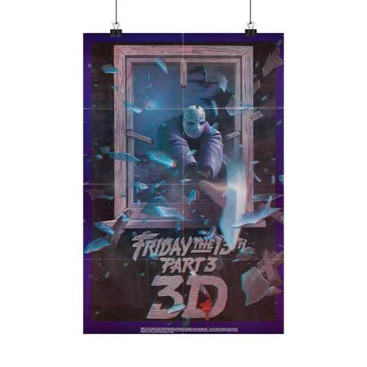 FRIDAY THE 13TH 3-D 1982 - Paper Movie Poster-12″ x 18″-The Sticker Space