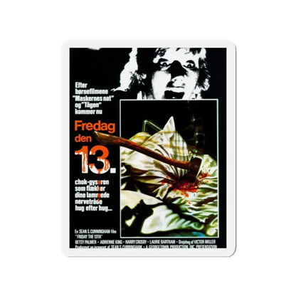 FRIDAY THE 13TH (DANISH) 1980 Movie Poster - Refrigerator Magnet 2 Inch - The Sticker Space