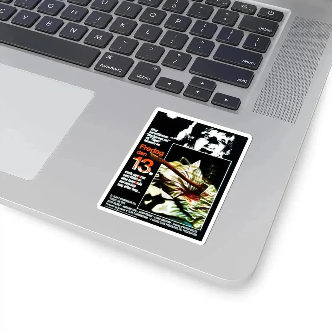 FRIDAY THE 13TH (DANISH) 1980 Movie Poster - STICKER Vinyl Kiss-Cut Decal - The Sticker Space