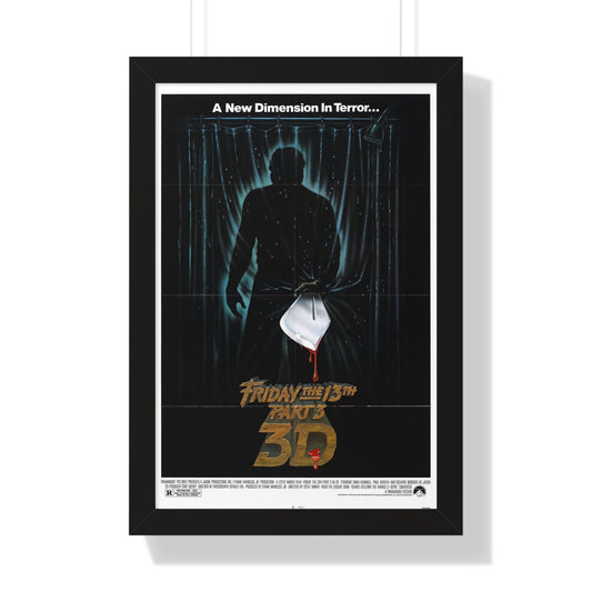 FRIDAY THE 13TH PART 3 1982 - Framed Movie Poster-16″ x 24″-The Sticker Space