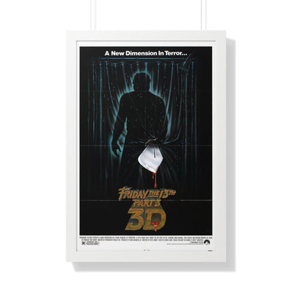 FRIDAY THE 13TH PART 3 1982 - Framed Movie Poster-20" x 30"-The Sticker Space