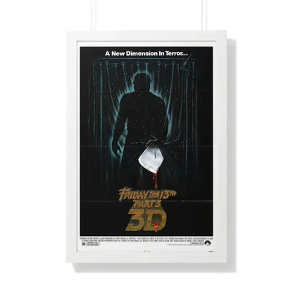 FRIDAY THE 13TH PART 3 1982 - Framed Movie Poster 20" x 30" White - The Sticker Space