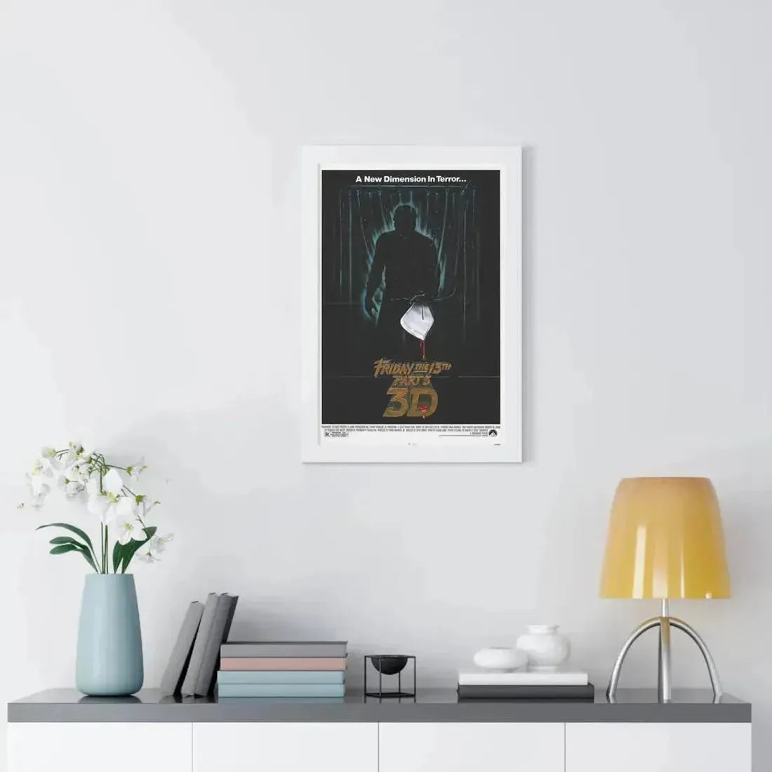 FRIDAY THE 13TH PART 3 1982 - Framed Movie Poster - The Sticker Space