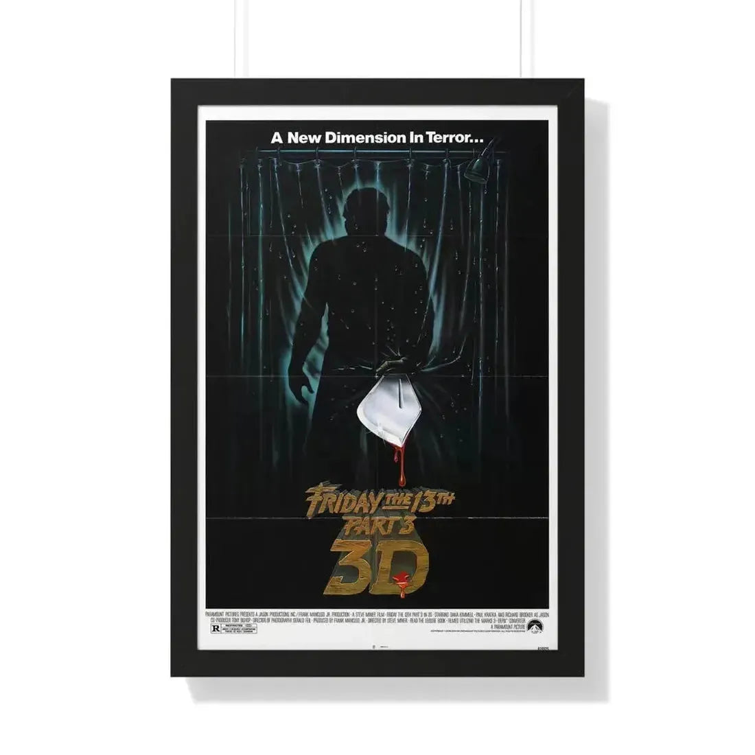 FRIDAY THE 13TH PART 3 1982 - Framed Movie Poster - The Sticker Space
