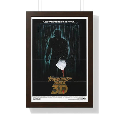 FRIDAY THE 13TH PART 3 1982 - Framed Movie Poster - The Sticker Space