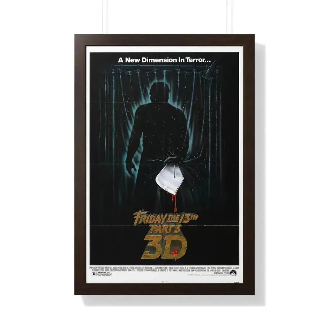 FRIDAY THE 13TH PART 3 1982 - Framed Movie Poster - The Sticker Space
