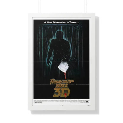 FRIDAY THE 13TH PART 3 1982 - Framed Movie Poster - The Sticker Space
