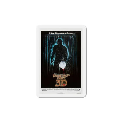 Friday the 13th Part 3 1982 Movie Poster Refrigerator Magnet 5 Inch - The Sticker Space