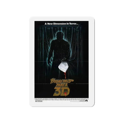 FRIDAY THE 13TH PART 3 1982 Movie Poster - Refrigerator Magnet - The Sticker Space