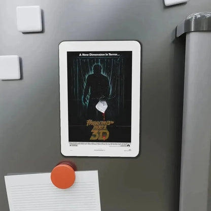 FRIDAY THE 13TH PART 3 1982 Movie Poster - Refrigerator Magnet - The Sticker Space