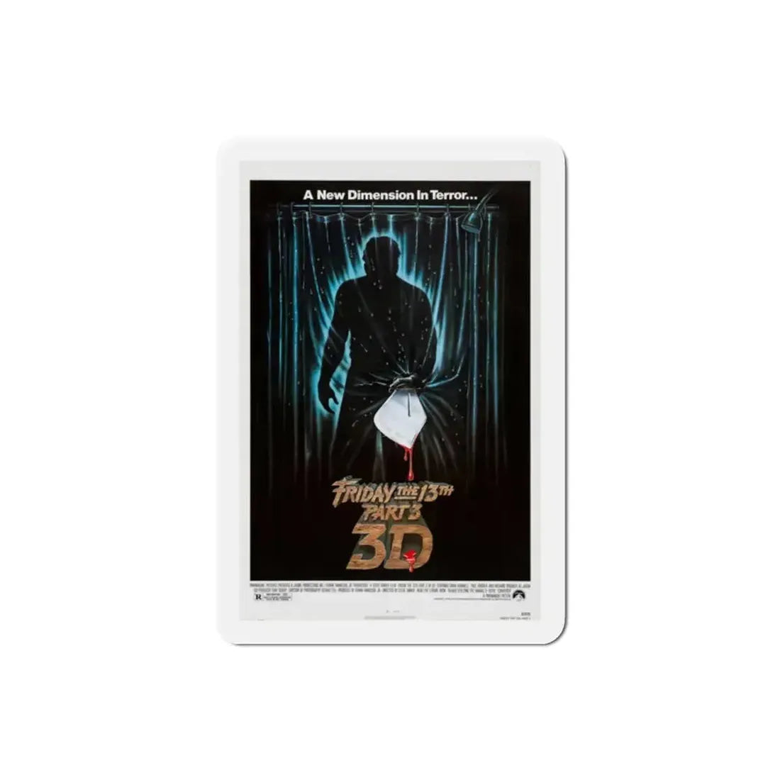Friday the 13th Part 3 1982 Movie Poster Refrigerator Magnet - The Sticker Space