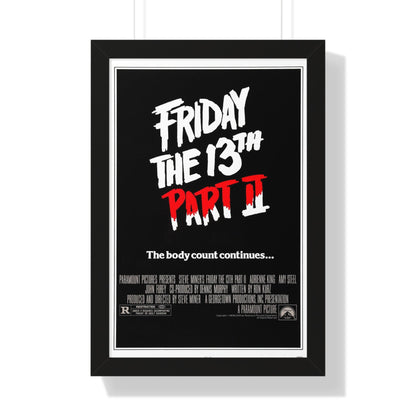 FRIDAY THE 13TH PART II 1981 - Framed Movie Poster-16″ x 24″-The Sticker Space