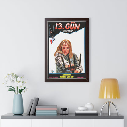 FRIDAY THE 13TH PART II (TURKISH) 1981 - Framed Movie Poster-The Sticker Space