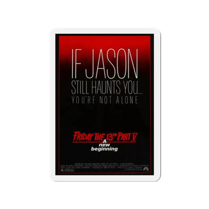 FRIDAY THE 13TH PART V - A NEW BEGINNING 1985 Movie Poster - Refrigerator Magnet 2 Inch - The Sticker Space