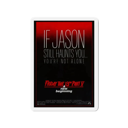 FRIDAY THE 13TH PART V - A NEW BEGINNING 1985 Movie Poster - Refrigerator Magnet 2 Inch - The Sticker Space
