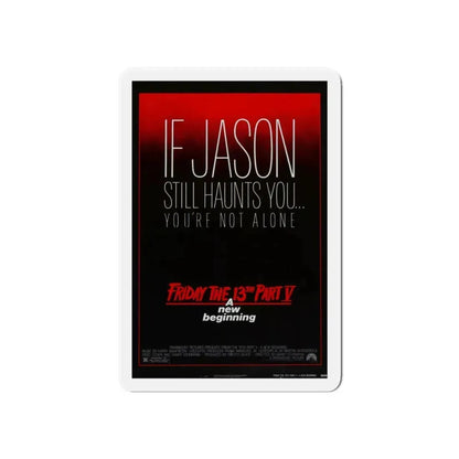 FRIDAY THE 13TH PART V - A NEW BEGINNING 1985 Movie Poster - Refrigerator Magnet 6 Inch - The Sticker Space