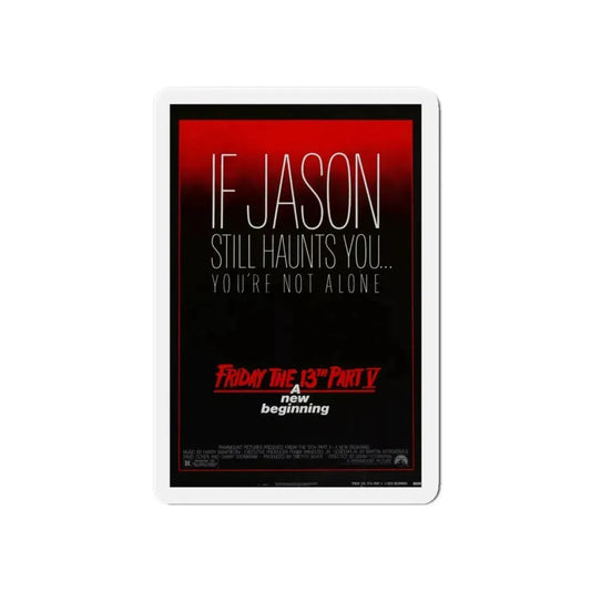 FRIDAY THE 13TH PART V - A NEW BEGINNING 1985 Movie Poster - Refrigerator Magnet 6 Inch - The Sticker Space