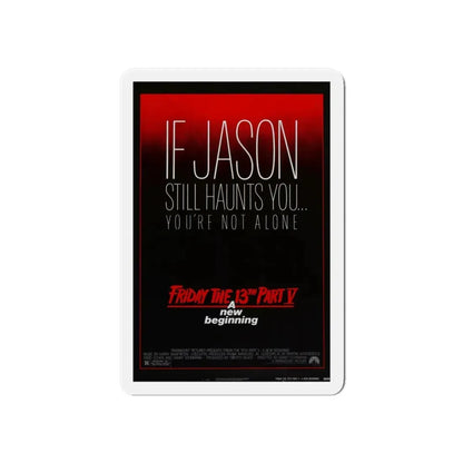FRIDAY THE 13TH PART V - A NEW BEGINNING 1985 Movie Poster - Refrigerator Magnet 6 Inch - The Sticker Space