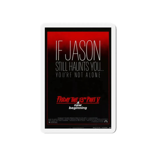 FRIDAY THE 13TH PART V - A NEW BEGINNING 1985 Movie Poster - Refrigerator Magnet 6 Inch - The Sticker Space